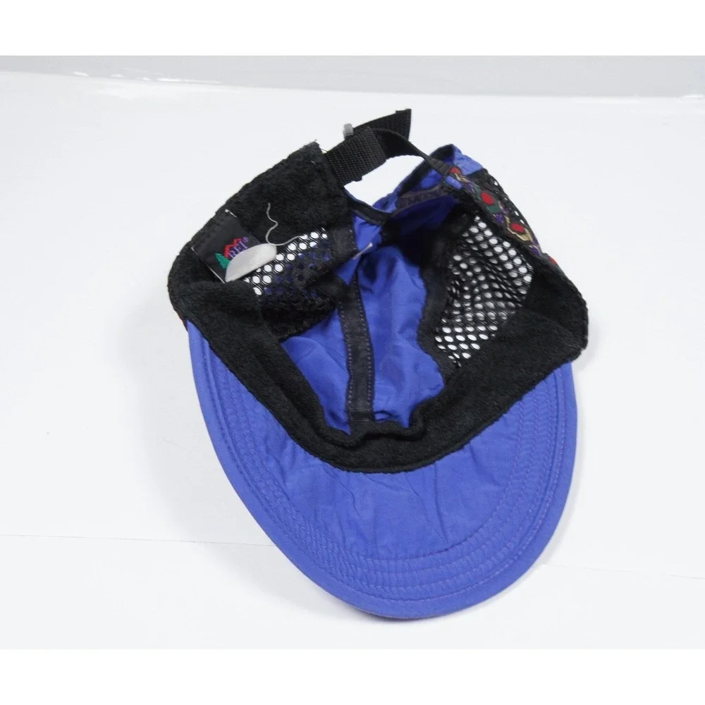 Vintage REI Hat Kids Purple Black Mesh Outdoors Made in USA OSFA